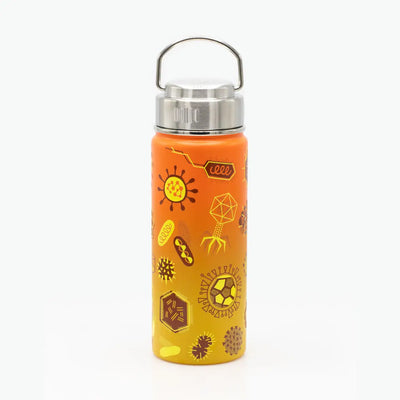 Retro Microbiology 18 oz Steel Bottle