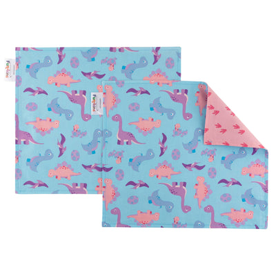 Set of Two Placemats - Pink Dinosaurs