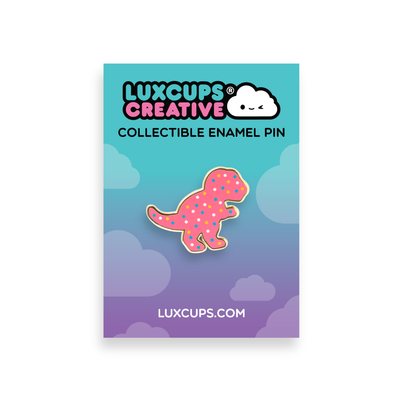 Trex Dino Cookie Pin - 2 Posts | Hard Enamel | Collectable