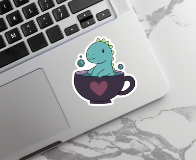 Dino Tea Sticker