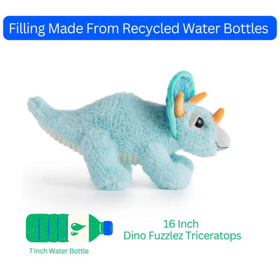 Fuzzlez Triceratops Dinosaur Plush