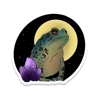 Crystal Moon Toad Sticker