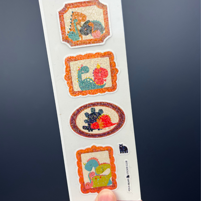Dino Family Portrait Stickers