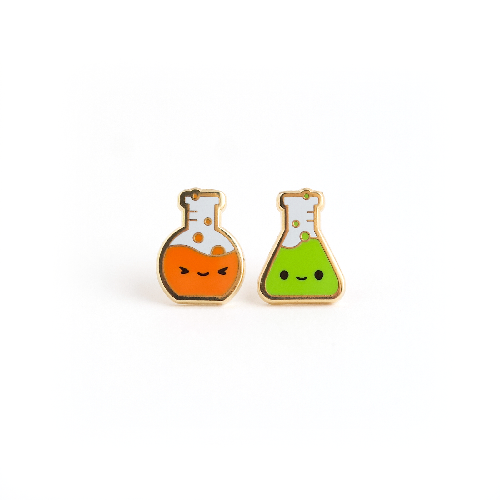 Beaker Buddies Earrings - 22k Gold | Stainless Steel Posts