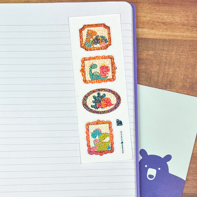 Dino Family Portrait Stickers