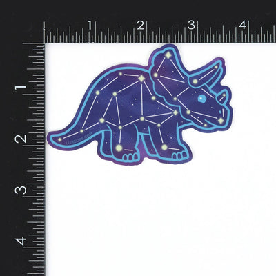 Triceratops Constellation Sticker - Vinyl | Die-Cut | Decal