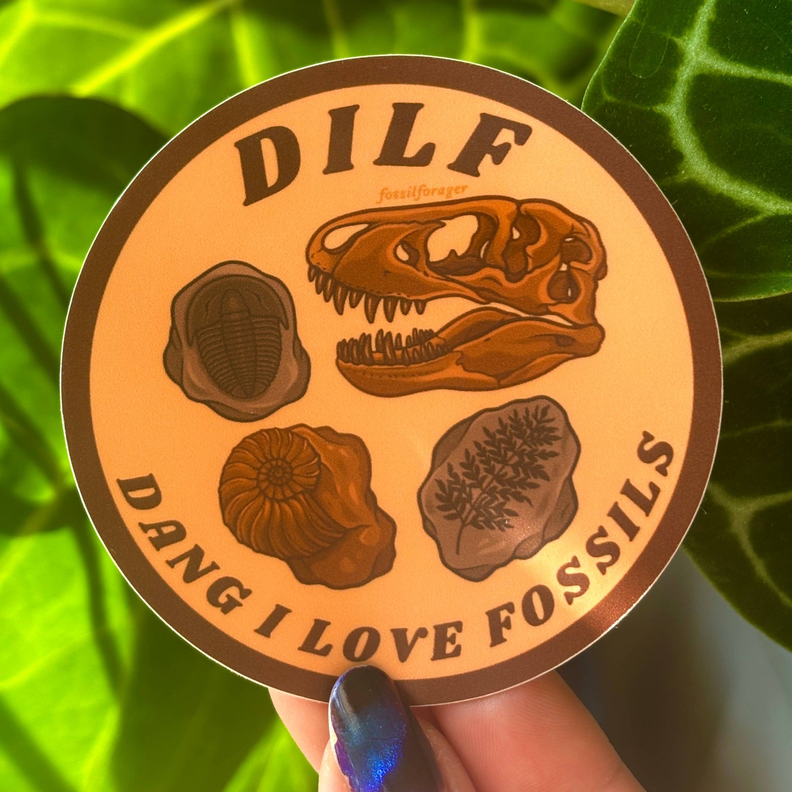 Dang I Love Fossils Sticker