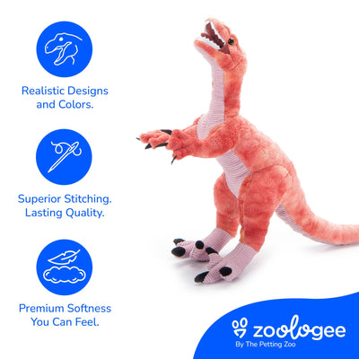 Medium Velociraptor Plush (19" /48cm)