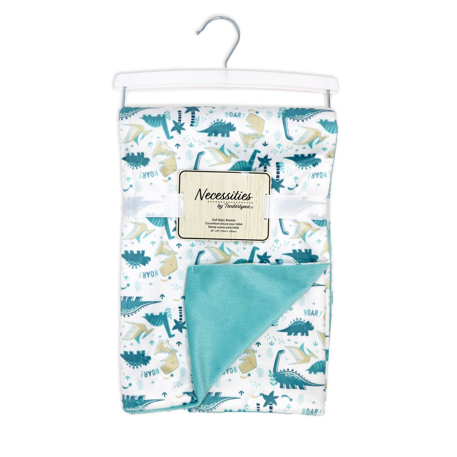 Soft 2-Layer Dinosaur Baby / Toddler Blanket