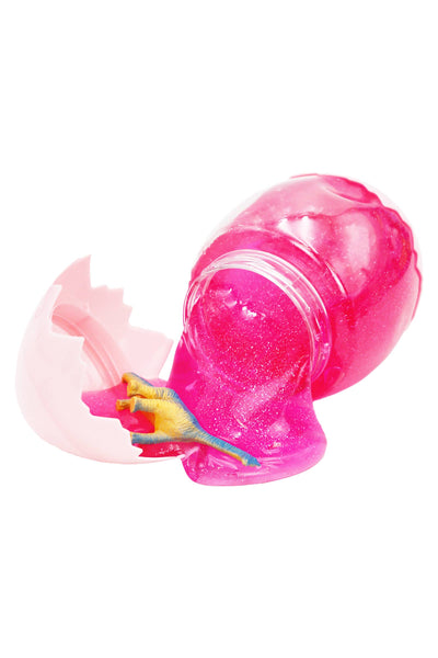 Jumbo Dino Figurine Egg Glitter Slime