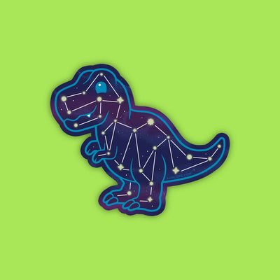 T-Rex Constellation Sticker - Vinyl | Weather-Proof | Decal
