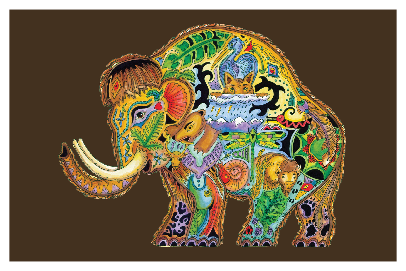 Postcard - Earth Art Mammoth