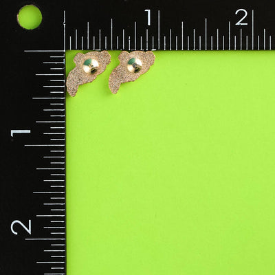 Axolotl Earrings - 22k Gold | Stainless Posts | Enamel Studs