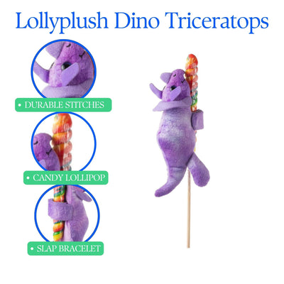 8" Triceratops Plus w/lollypop
