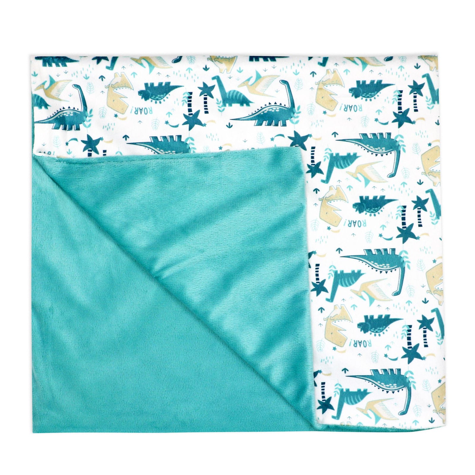 Soft 2-Layer Dinosaur Baby / Toddler Blanket