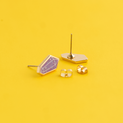 Mystical Crystal Earrings - 22k Gold | Stainless Steel Posts