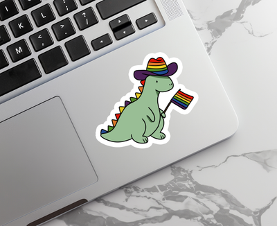 Dinosaur Pride Flag Sticker