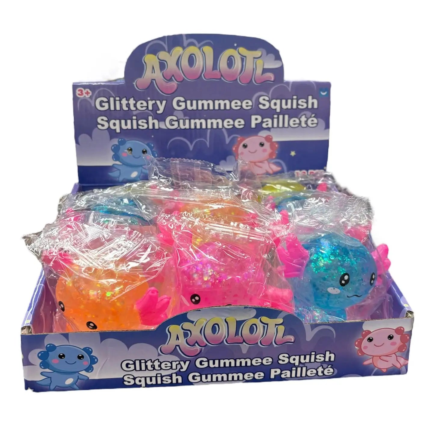 Axolotl Glitter Gummee Squish