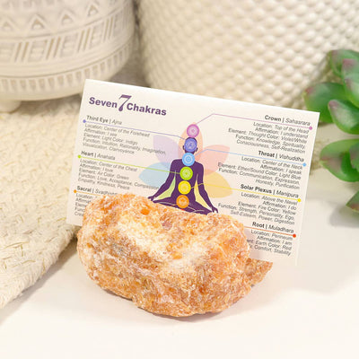 Natural Crystal Card Holder - Calcite Stone