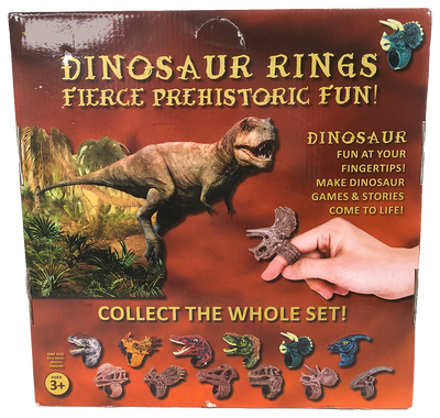Dinosaur Ring Display Box, x12 Ring Assortment