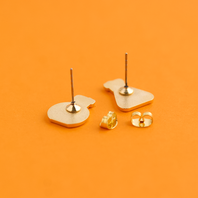 Beaker Buddies Earrings - 22k Gold | Stainless Steel Posts