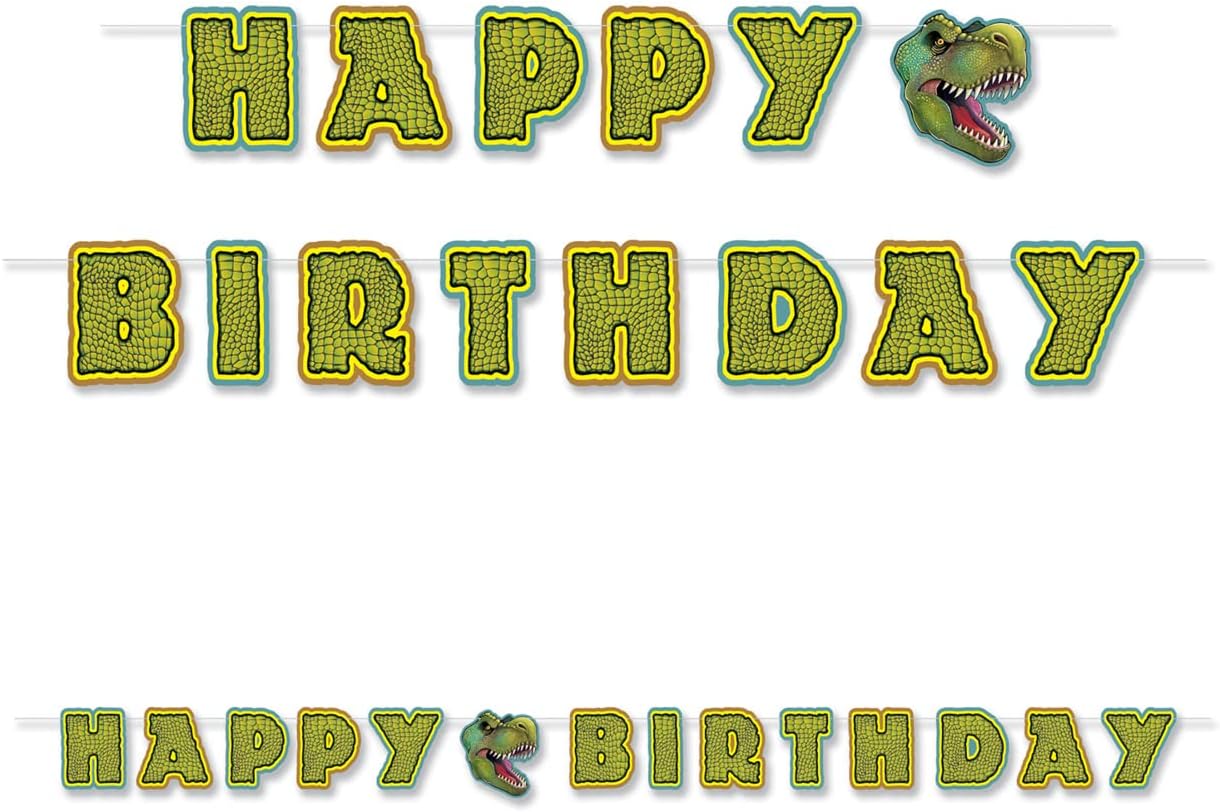 Happy Birthday Dinosaur Birthday Streamer