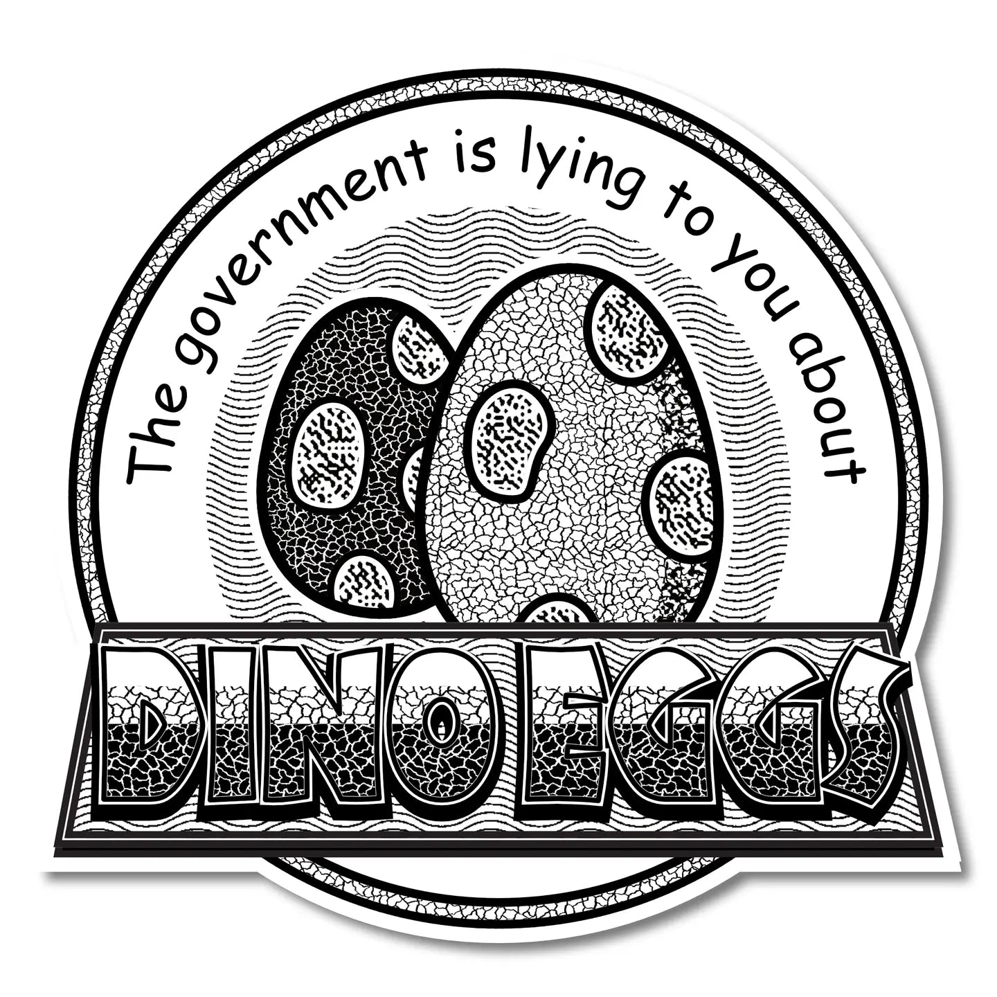 "Dino Eggs" Vinyl Sticker