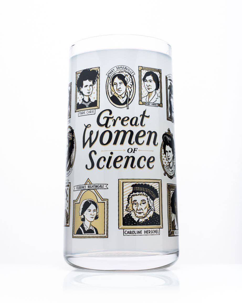 Great Women of Science Drinking Glass 18oz