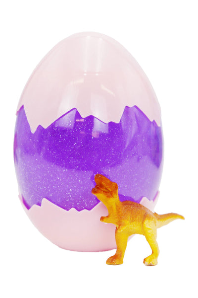 Jumbo Dino Figurine Egg Glitter Slime
