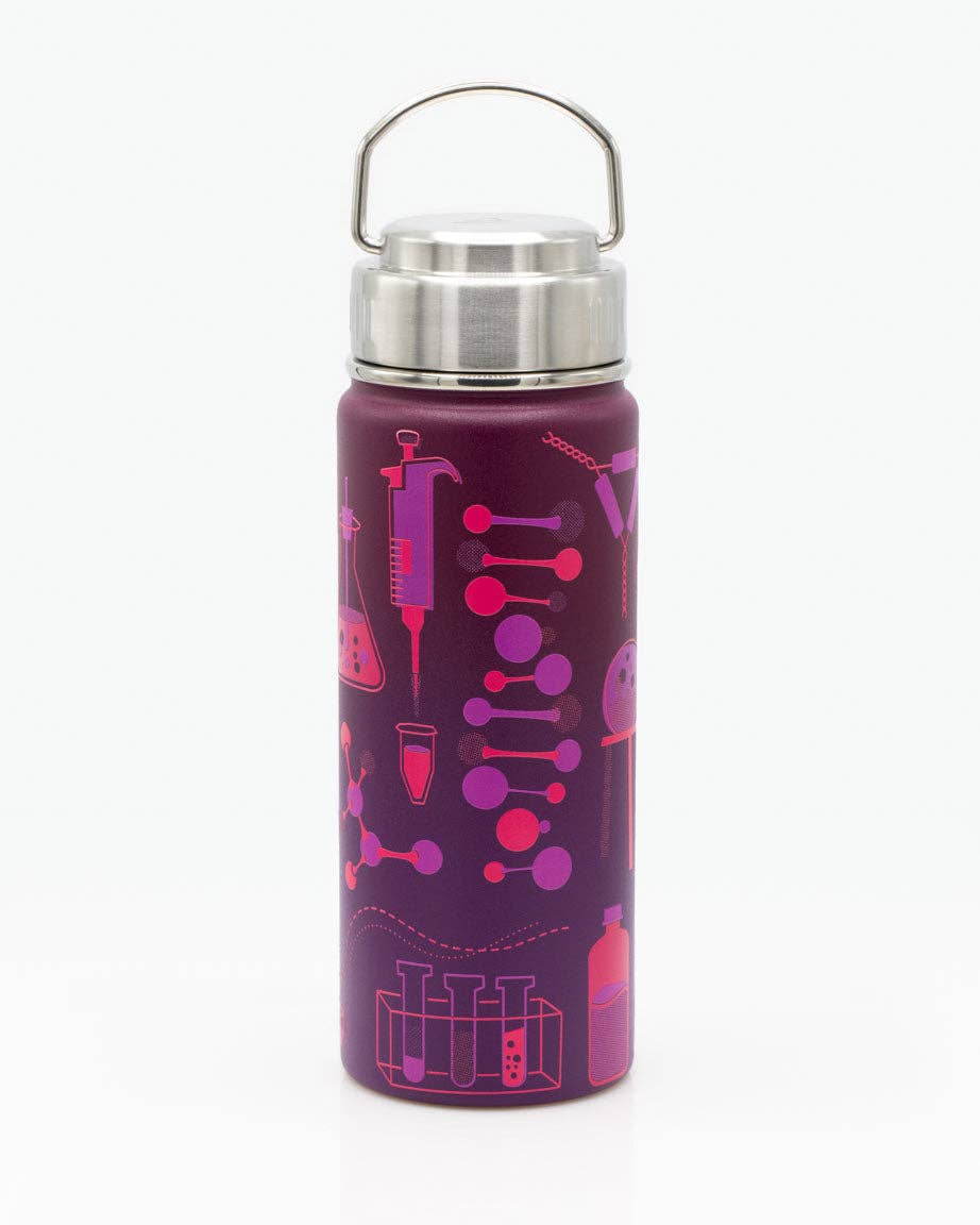 Retro Laboratory Science 18 oz Steel Bottle