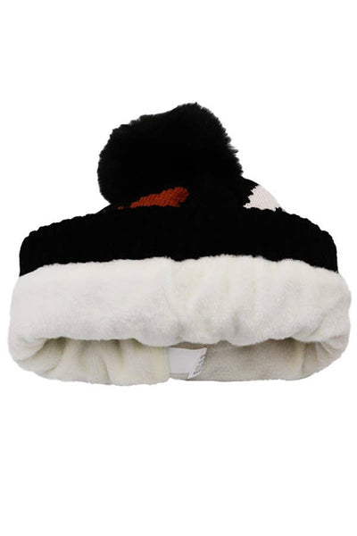 Dinosaur Faux Fur Lined Beanie