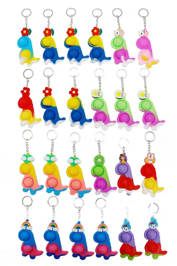 Dinosaur Fidget Toy Key Chain