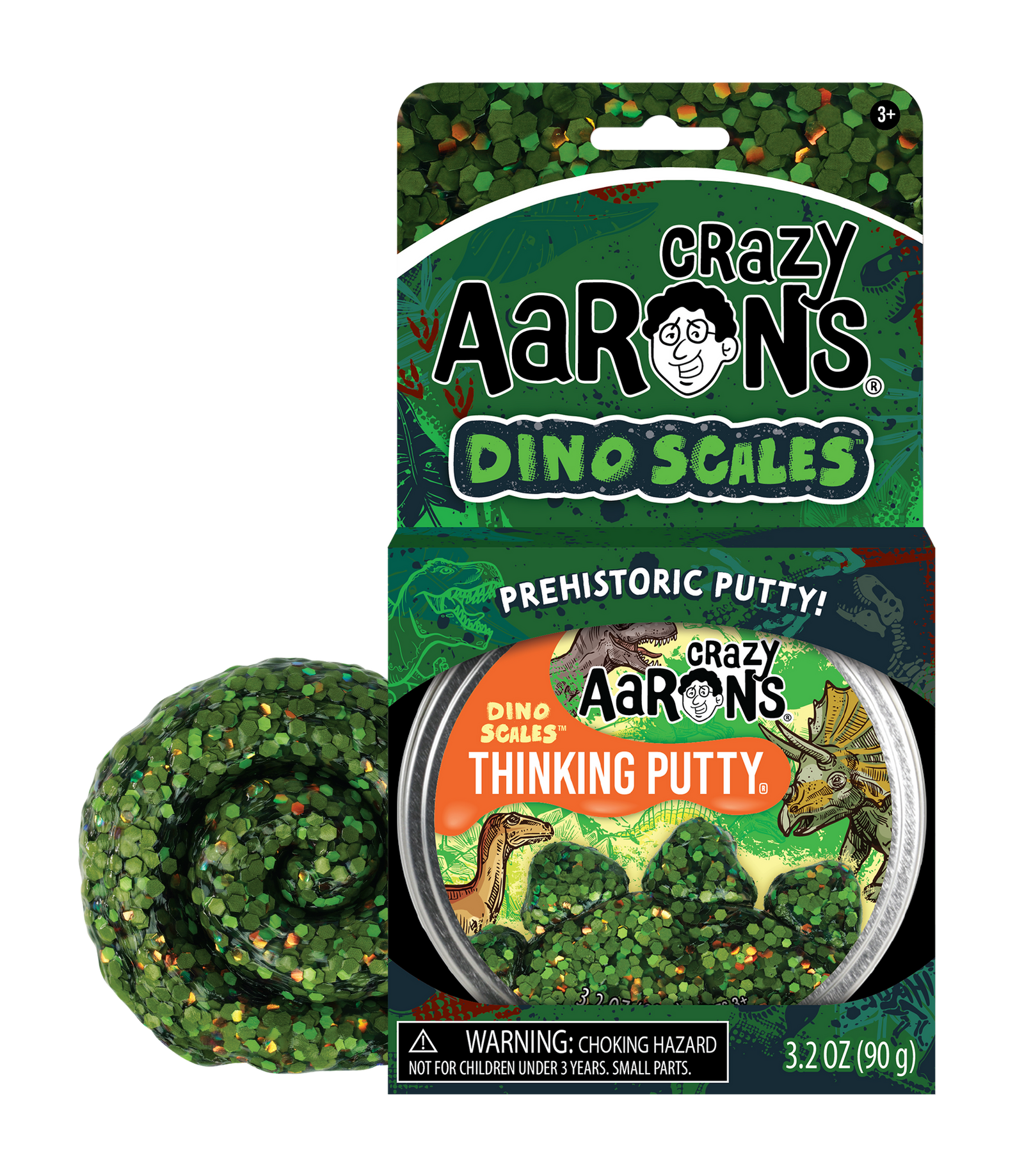 Dino Scales - Full Size 4" Thinking Putty Tin