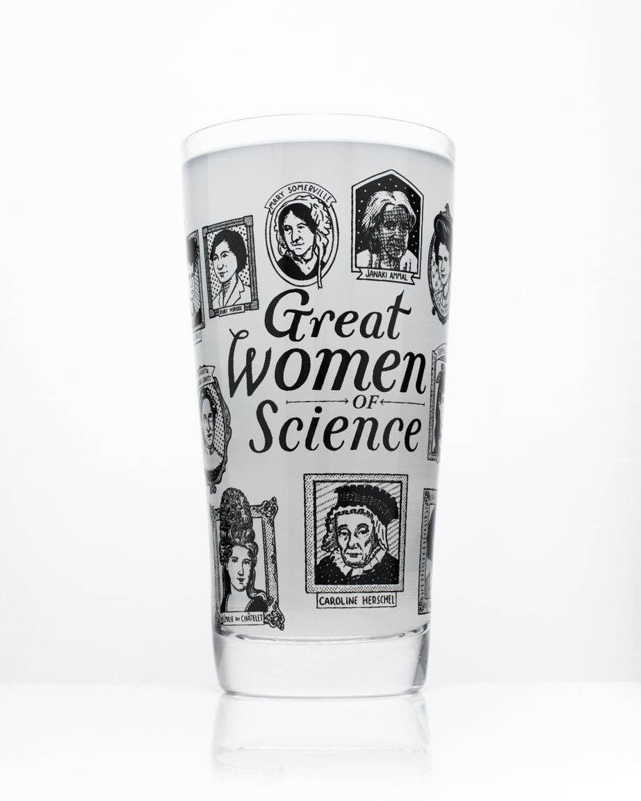 Great Women of Science Beer Glass (12 oz)