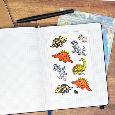Trick Rawr Treat Sticker Sheet