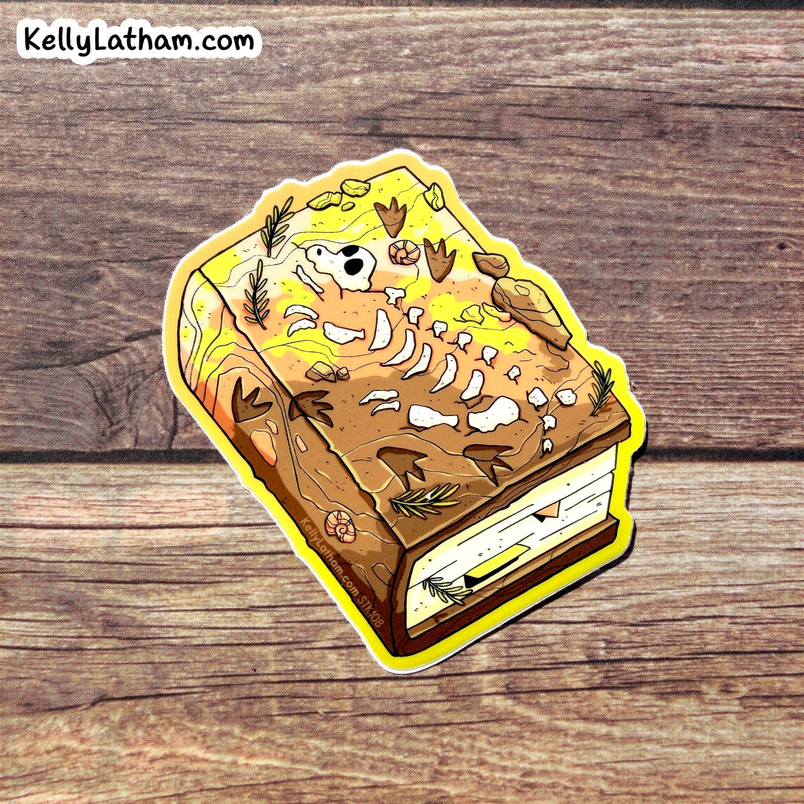 Dinosaur Fossil Dig Sticker Paleontology