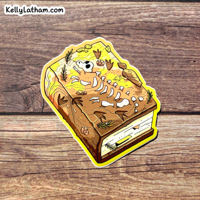 Dinosaur Fossil Dig Sticker Paleontology