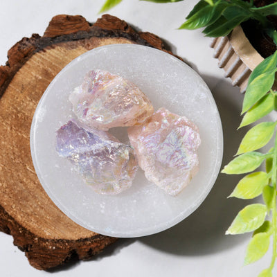 Aura Rose Quartz Chunks