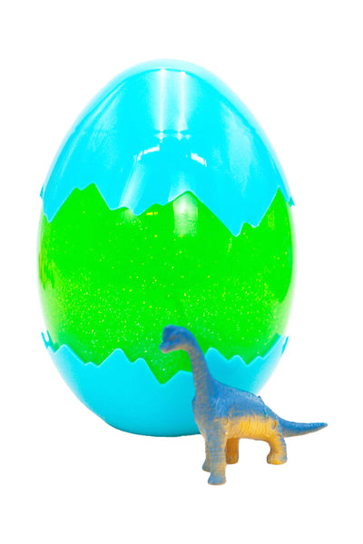 Jumbo Dino Figurine Egg Glitter Slime