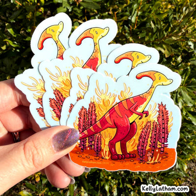 Parasaurolophus Dinosaur Sticker