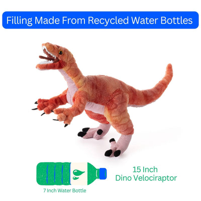 Small Velociraptor Plush (15" /37cm)
