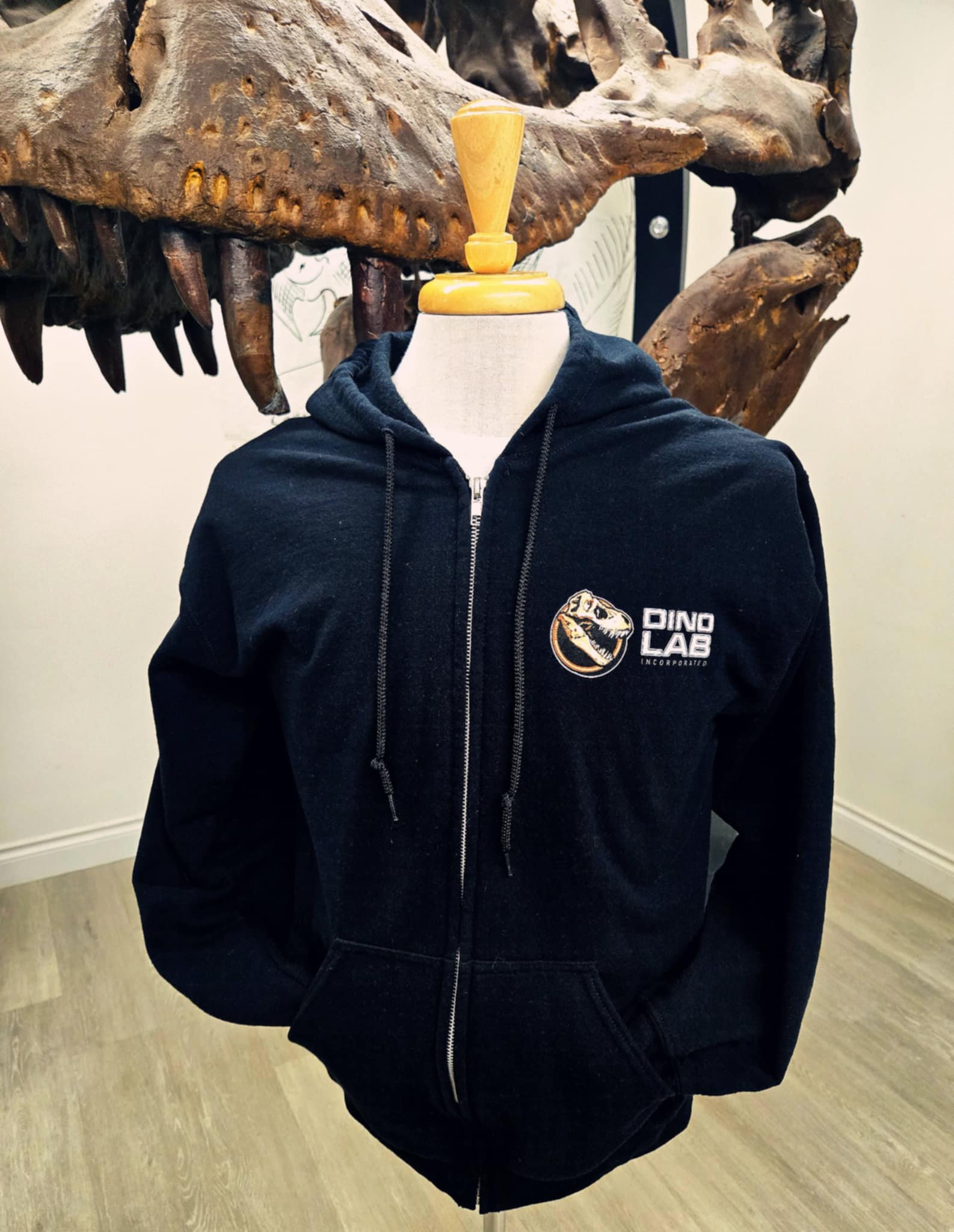 Zip up Dino Lab Branded Hoodies