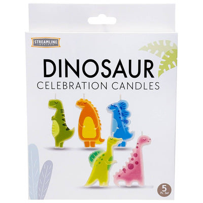 Dinosaur Candles - 5 Piece Set