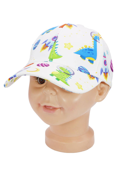 Kids Outer Space Galaxy Dinosaur Baseball Cap