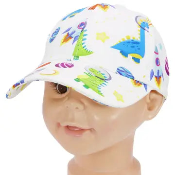 Childs Dinosaurs in Space Baseball Cap