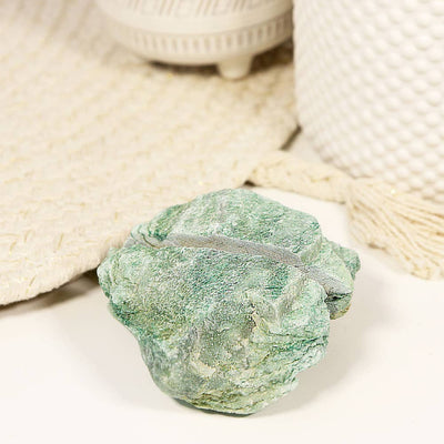 Natural Crystal Card Holder - Fuchsite Stone