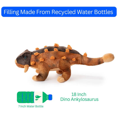 18" Ankylosaurus Medium Dinosaur Plush