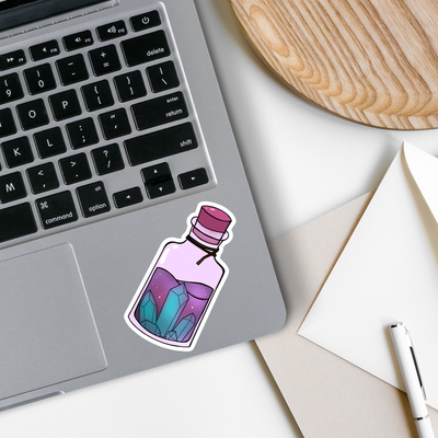 Purple Potion Bottle Sticker