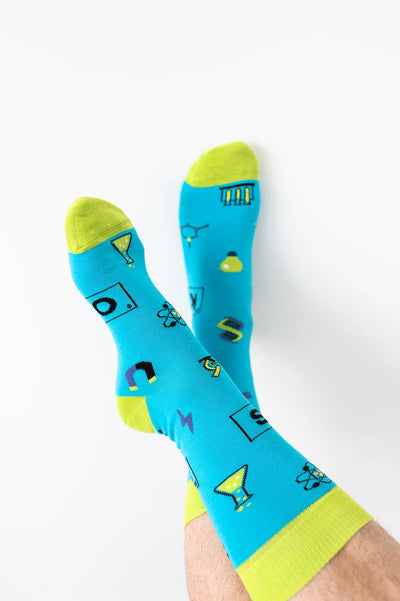 Science Elements Crew Socks Size 5-10