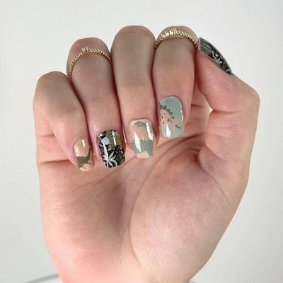 Jurassic Dino Nail Polish Wraps